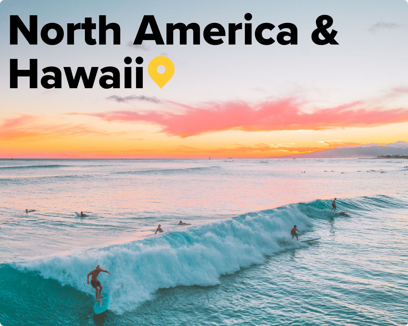 surfers in hawaii